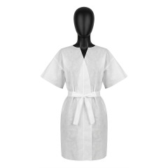 Einweg-bademantel kurzer ärmel 