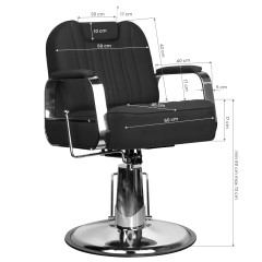Gabbiano barberstuhl rufo schwarz
