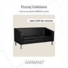Gabbiano wartezimmersofa bm18003 schwarz