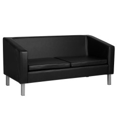 Gabbiano wartezimmersofa bm18003 schwarz Gabbiano wartezimmersofa bm18003 schwarz