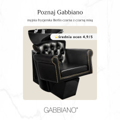 Gabbiano friseur-waschbecken berlin schwarz/schwarze schale