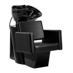 Gabbiano Friseur-Waschbecken Ankara  schwarz / schwarze Schale