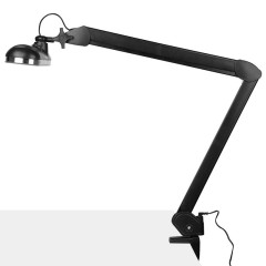 Werkstattlampe led elegante 801-tl mit Schraubstöckchen einstellbarer Lichtstärke und Lichtfarbe schwarz