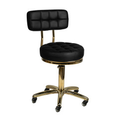 Kosmetikhocker gold am-961 Schwarz