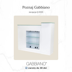 Gabbiano Empfangstheke pearl weiß