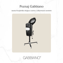 Gabbiano Saunahaube mit Stativ Schwarz mit aktivem Ozon