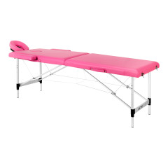 Klappbare Massageliege Aluminium Komfort Activ Fizjo 2 Segmente rosa