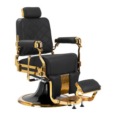 Barberstuhl Leonardo Gold Schwarz