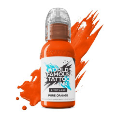 World Famous Limitless Tattoofarben - Pure Orange 30ml