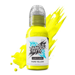 World Famous Limitless Tattoofarben - Pure Yellow 30ml