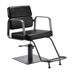 Gabbiano Friseurstuhl Porto grau schwarz
