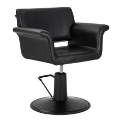 Gabbiano Friseurstuhl Lucca Schwarz