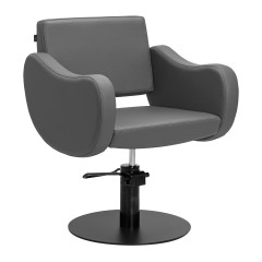 Gabbiano Friseurstuhl Sewilla Grau Basis schwarz