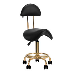 Kosmetikhocker 6001-G gold schwarz zweite Kategorie