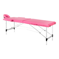 Klappbare Massageliege Aluminium BALANCE 2 Segmente Rosa