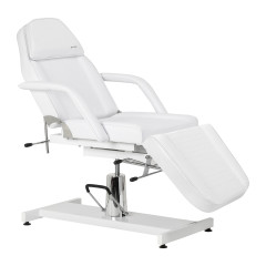 Hydraulischer Kosmetikstuhl Sillon 210 mit Schaukelvorrichtung weiß