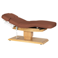 SPA-Liege Sillon Relax braun mit hellbraunem Untergestell