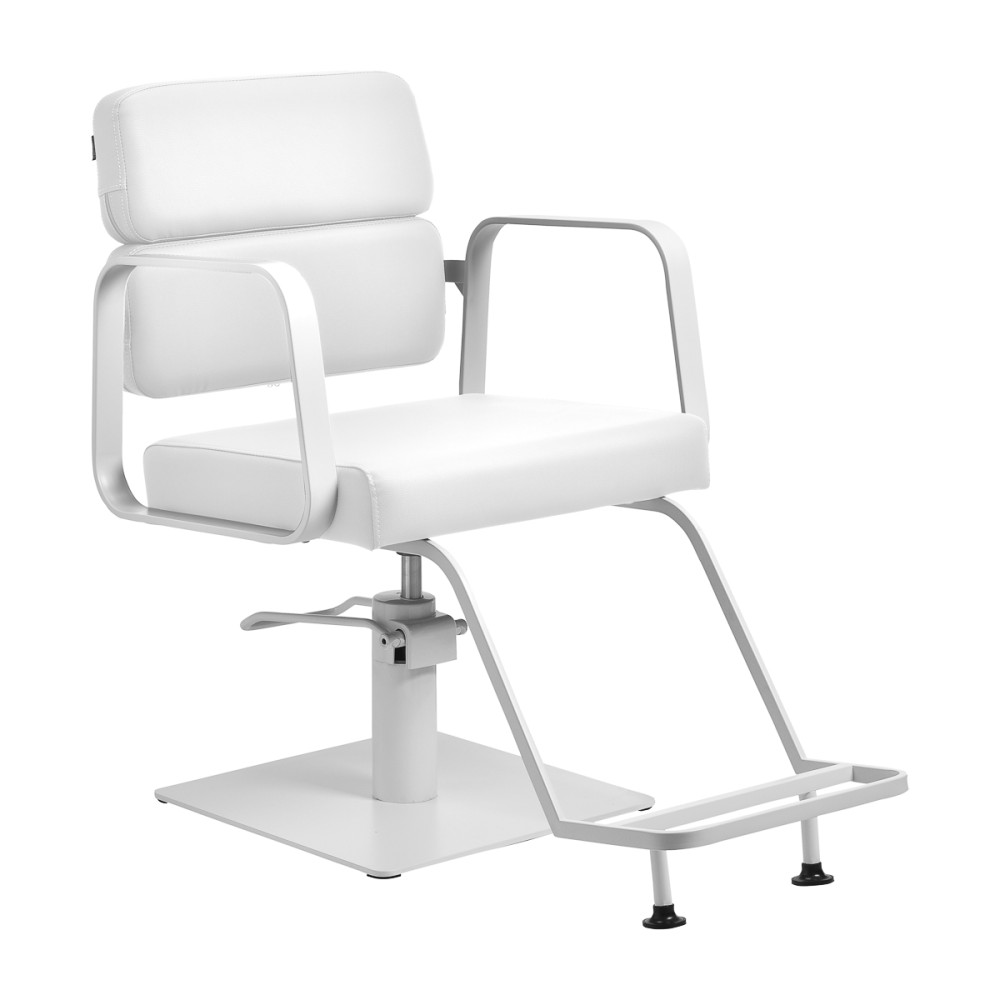 Gabbiano Friseurstuhl Porto Weiß Weiß main product photo