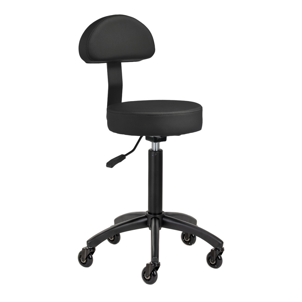 Gabbiano Friseurhocker D026 schwarz main product photo