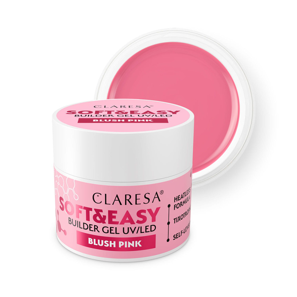 Claresa Aufbaugel Soft&Easy blush pink 90g main product photo