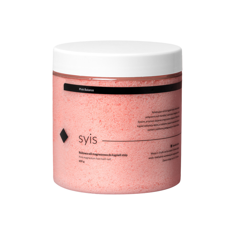 Syis Pink Balance – Rosa Magnesiumsalz für das Fußbad 600 g main product photo