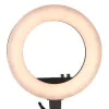 Ringlampe ring light 18" 48w led schwarz + stativ