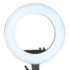 Ringlampe ring light 18" 48w led schwarz + stativ