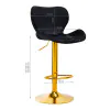 BAR HOCKER QS-B15 VELVET SCHWARZ