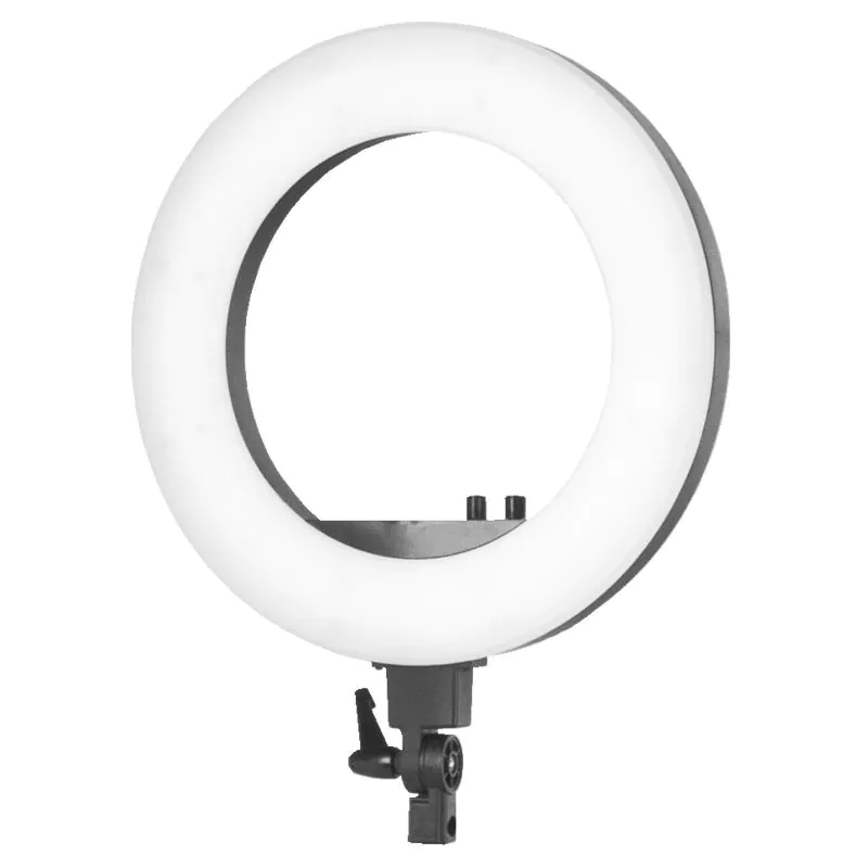 Ringlampe ring light 18" 48w led schwarz + stativ