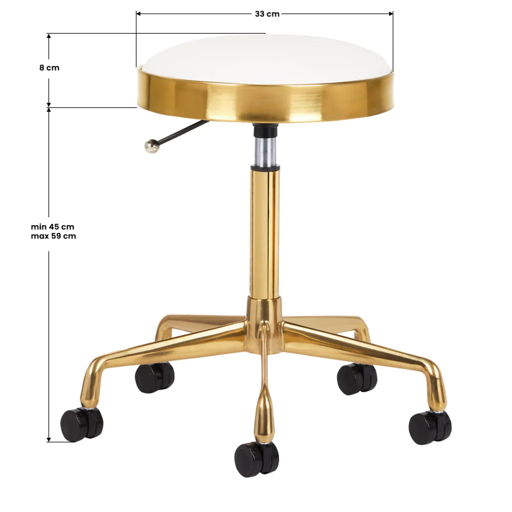 KOSMETIKHOCKER H7 GOLD WEISS